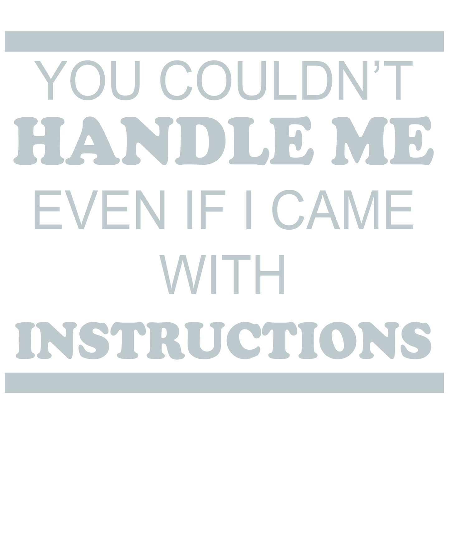 Sassy Instructional Quote Art