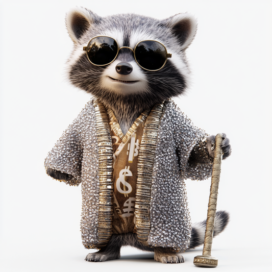 Glamorous Raccoon Royalty
