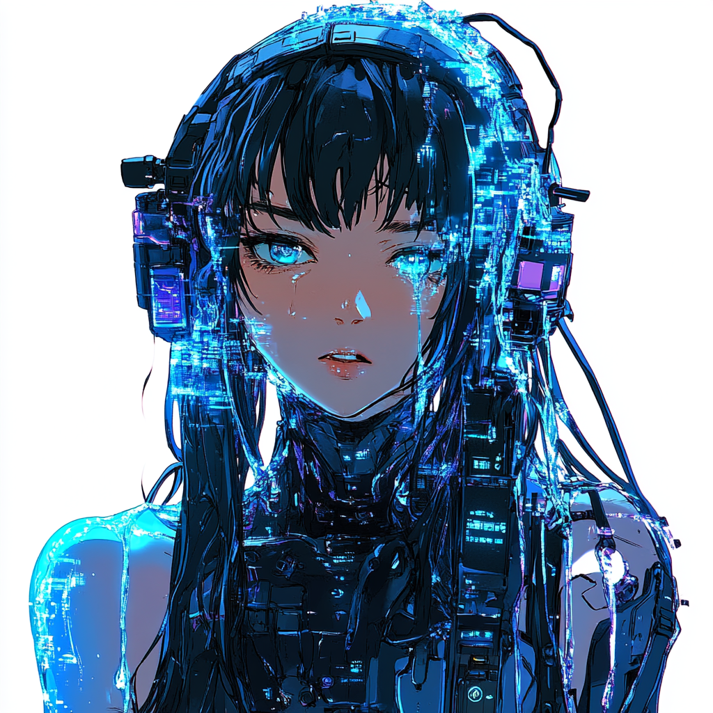 Digital Cyberpunk Muse