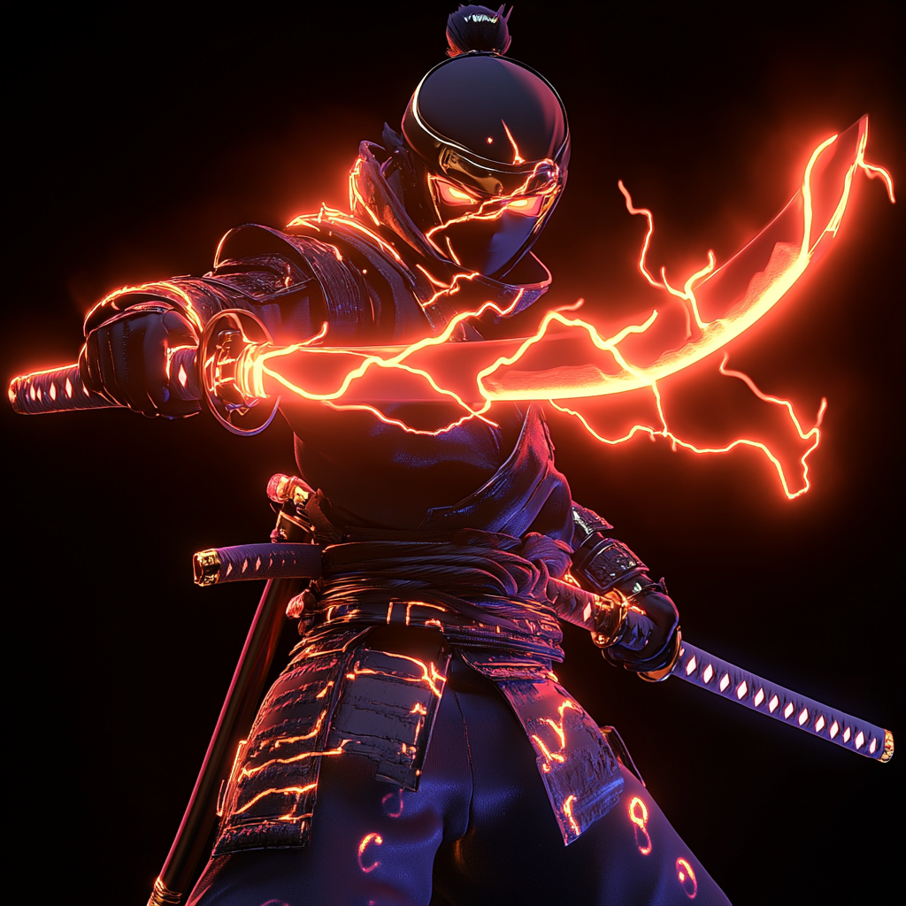 Electrifying Ninja Artistry