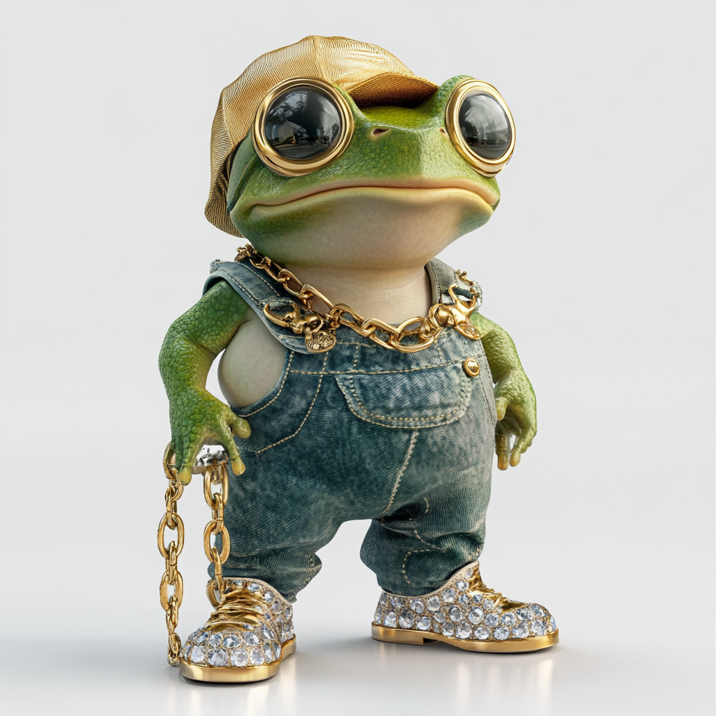 Stylish Hip-Hop Frog