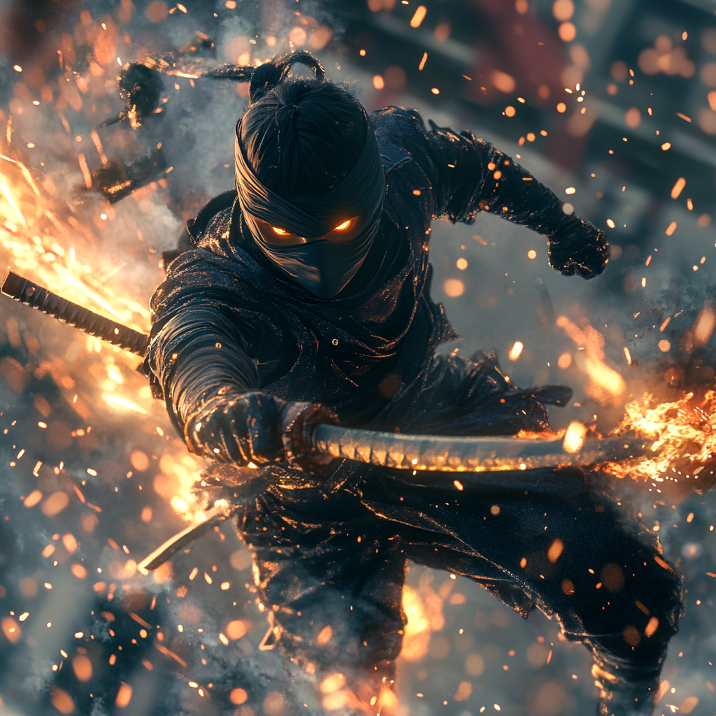 Fiery Ninja Assault