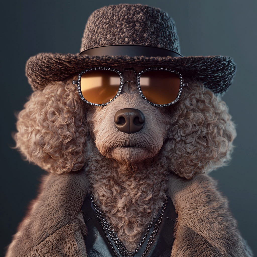 Pawsitively Stylish Poodle