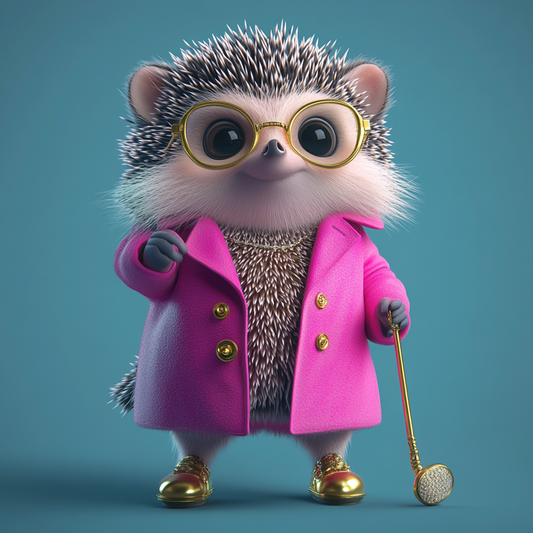 Chic Hedgehog Elegance