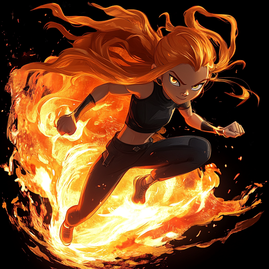 Fiery Action Heroine