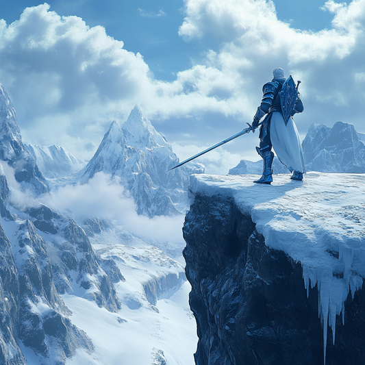 Epic Ice Warrior Landscape