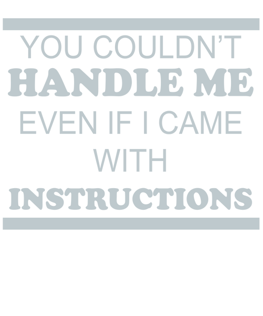 Sassy Instructional Quote Art