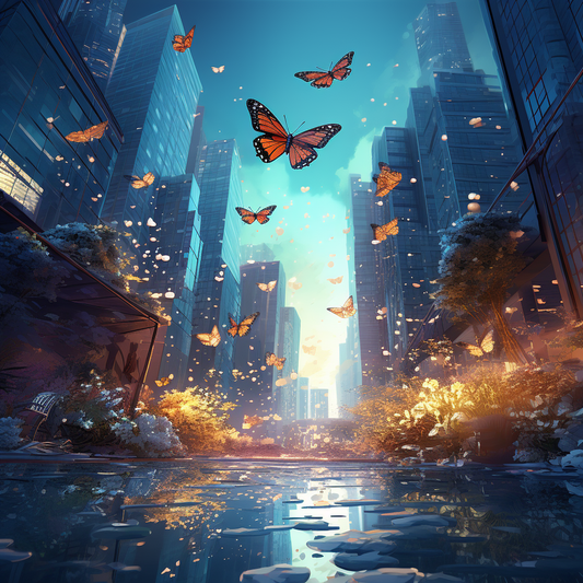 Urban Butterfly Dreamscape