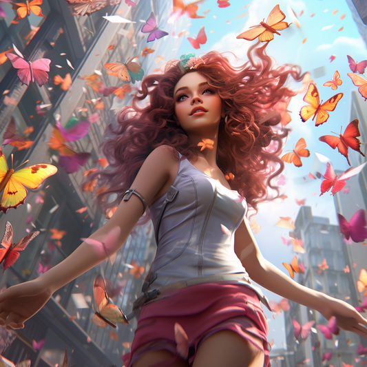 Whimsical Butterfly Dreamscape