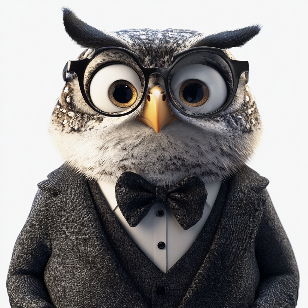 Dapper Owl Portrait