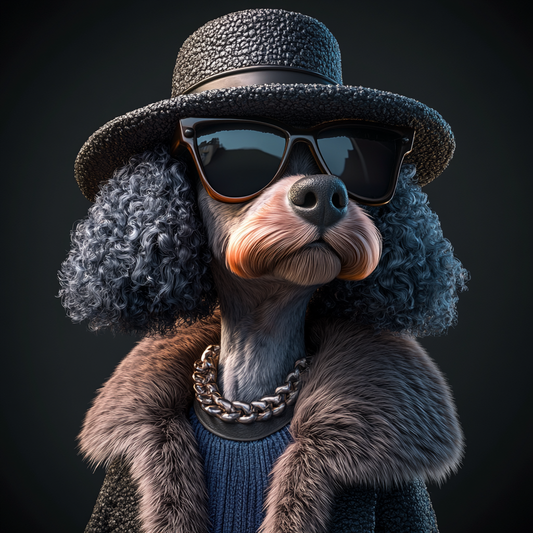 Stylish Poodle Portrait
