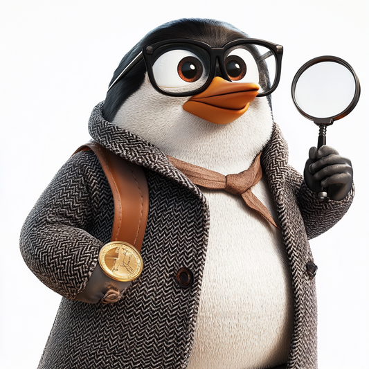 Detective Penguin Charm