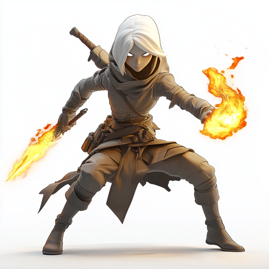 Dynamic Fire Ninja Artwork
