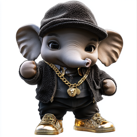 Trendy Hip-Hop Elephant