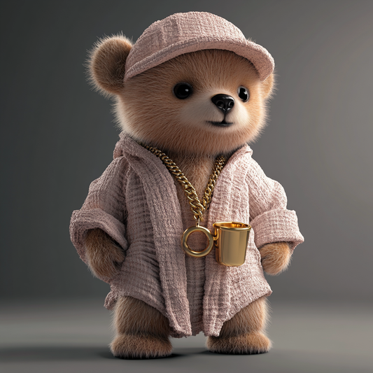 Stylish Hipster Bear