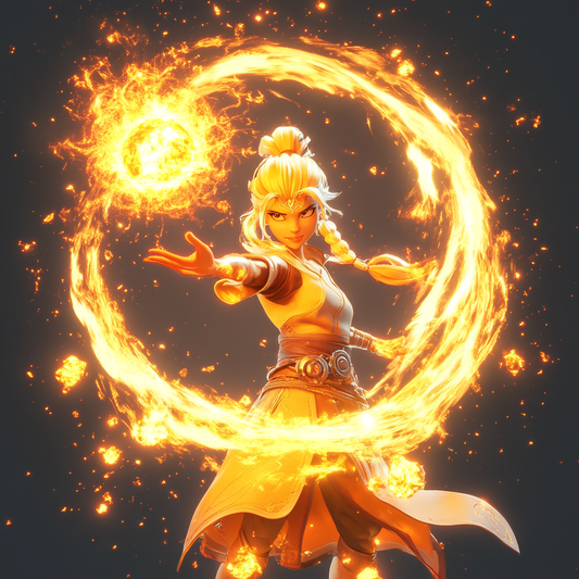 Fiery Sorceress Magic