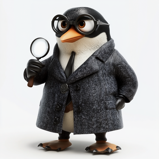 Detective Penguin Portrait