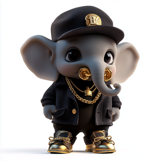 Stylish Hip-Hop Elephant