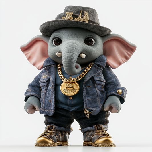 Stylish Hip-Hop Elephant