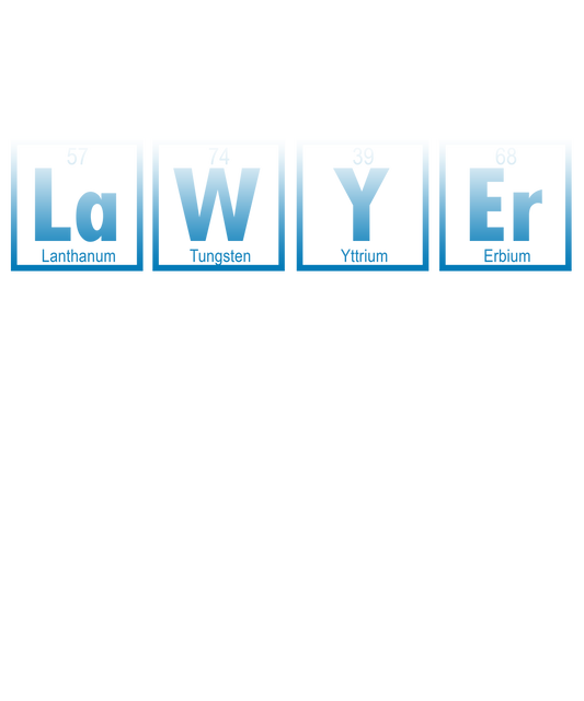 Periodic Table Lawyer Pun Art