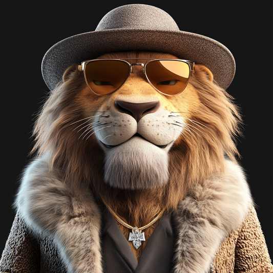 Stylish Lion Icon