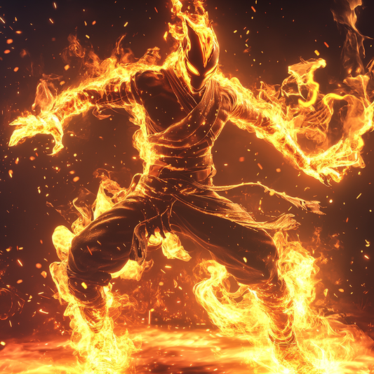 Flaming Warrior Burst