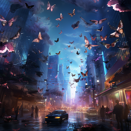Urban Butterfly Dreamscape