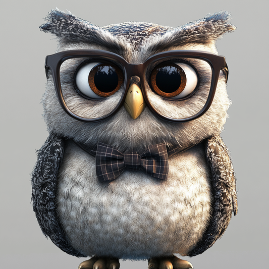 Smart and Stylish Owl