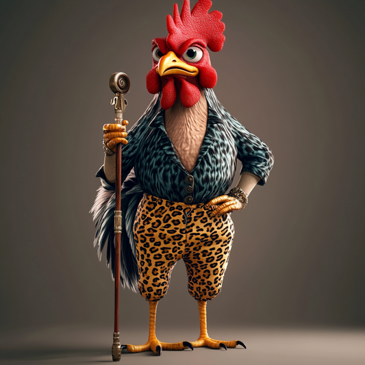 Funky Rooster Professor