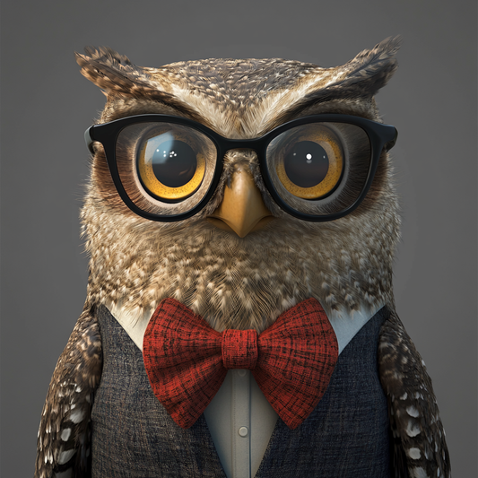 Wise Owl Portrait
