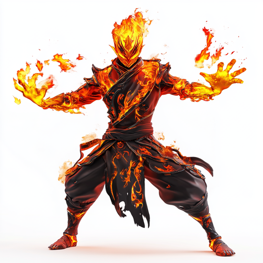Flaming Warrior Artwork