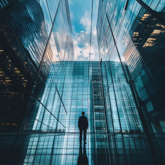 Urban Reflection Silhouette
