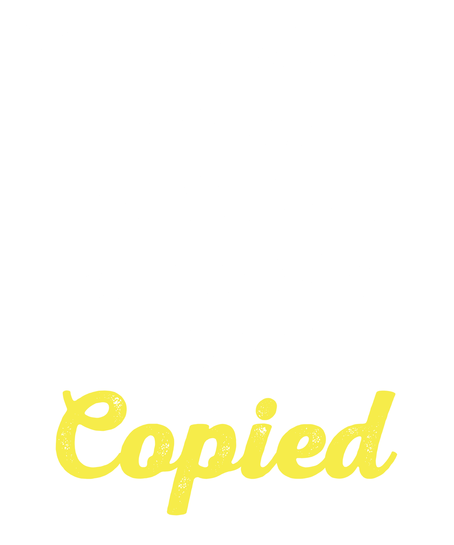 Originality in Copying