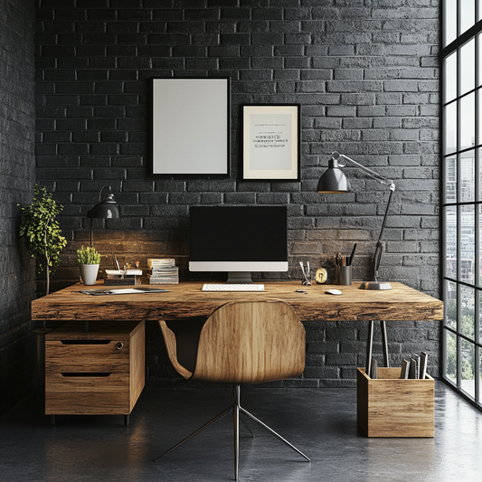 Modern Rustic Workspace