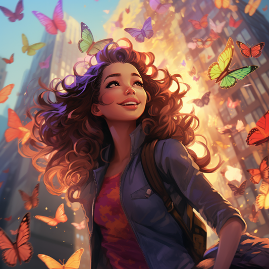 **Whimsical Butterfly Adventure**