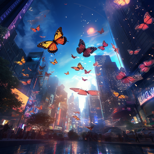 Urban Butterfly Dreamscape