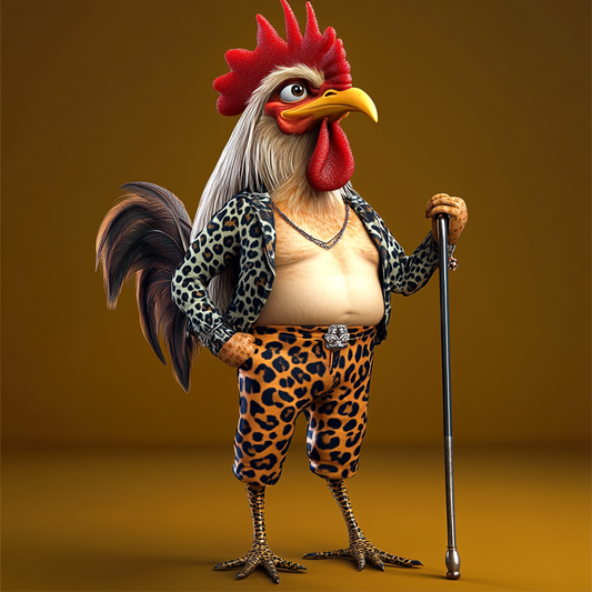 Funky Fashionista Rooster