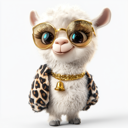 Stylish Glam Llama
