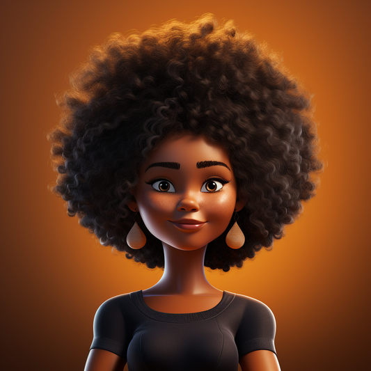 Charming Curly Character