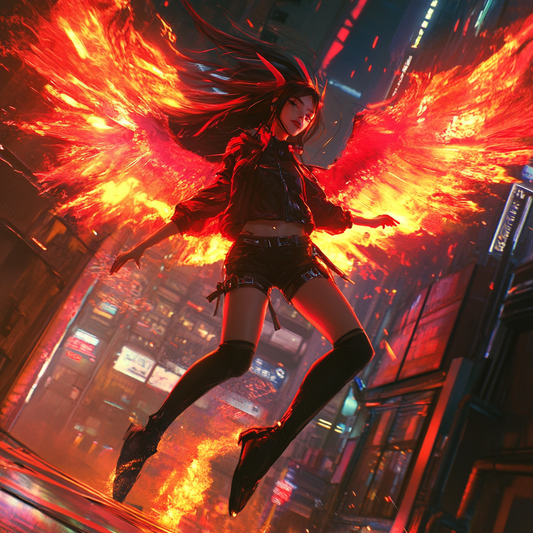 Fiery Urban Angel