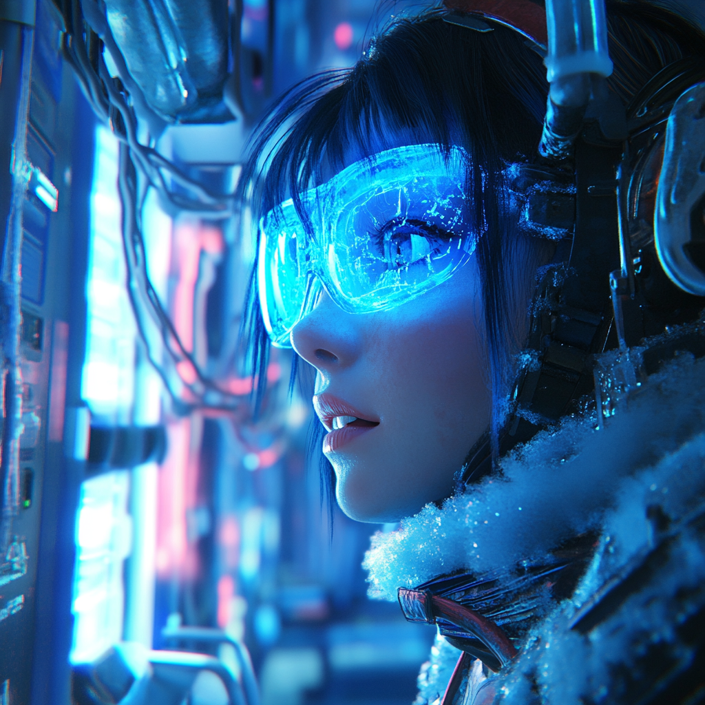 Futuristic Frosted Vision