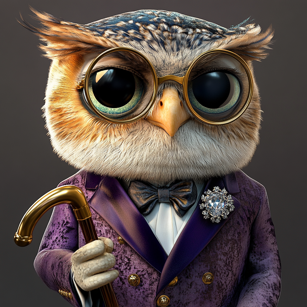 Dapper Owl Elegance