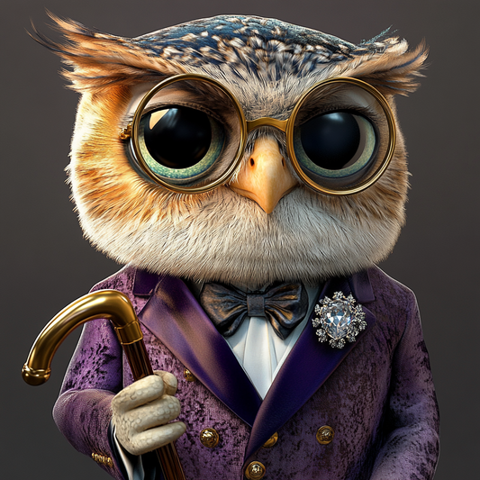 Dapper Owl Elegance