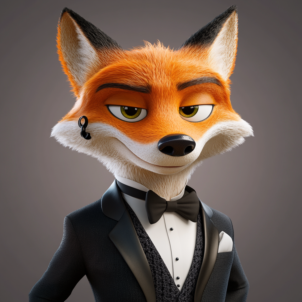 Dapper Fox Character Art