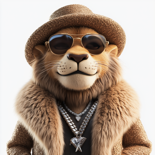 Stylish Lion Icon
