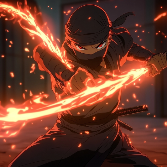 Fiery Ninja Action