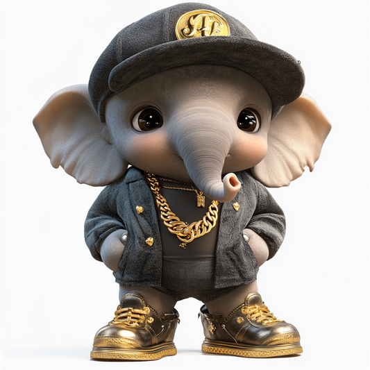 Stylish Hip-Hop Elephant