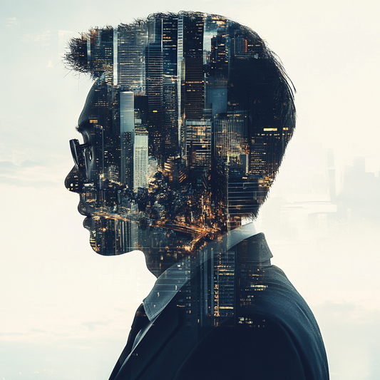Urban Mindscape Silhouette