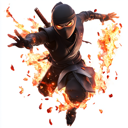 Fiery Ninja Action