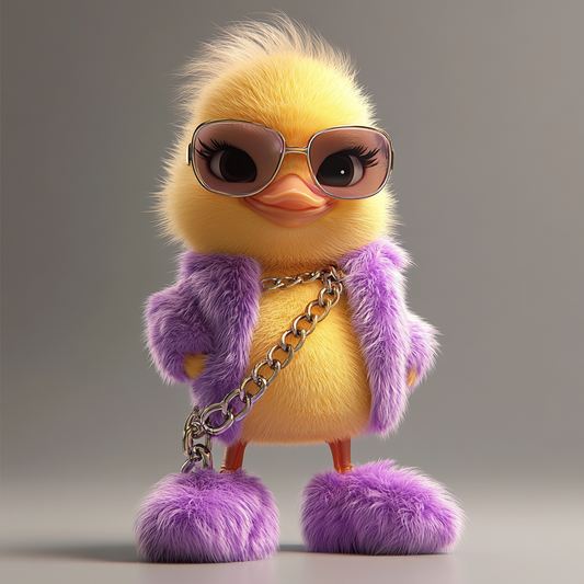 Chic Fluffball Fashionista